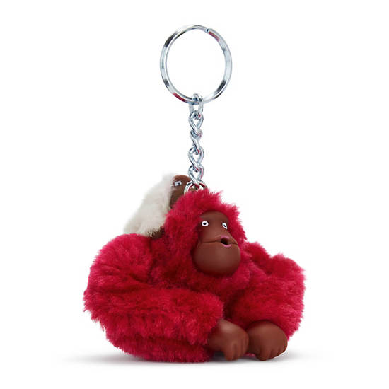 Kipling Mom And Baby Sven Monkey Keychain Accessoires Rood | België 1264IL